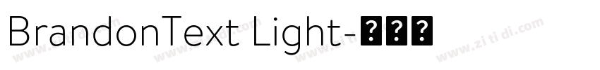 BrandonText Light字体转换
